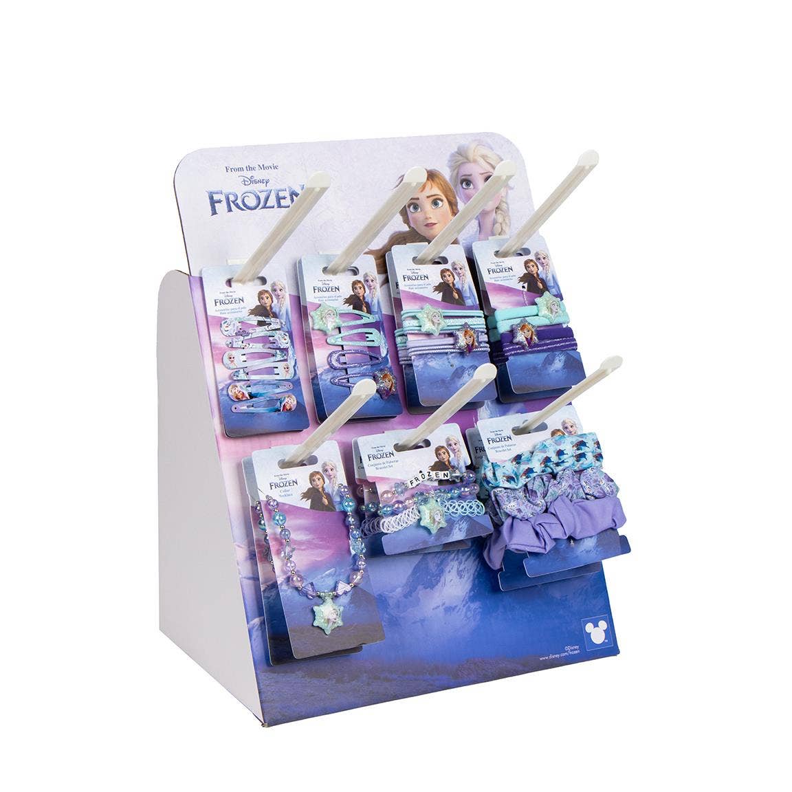 Mastoys, S.L. - Vendita all'ingrosso Espositore per rivenditori - Bambini e neonati - ACCESSORI PER CAPELLI FROZEN DISPLAY, 72 PEZZI - 2500003200
