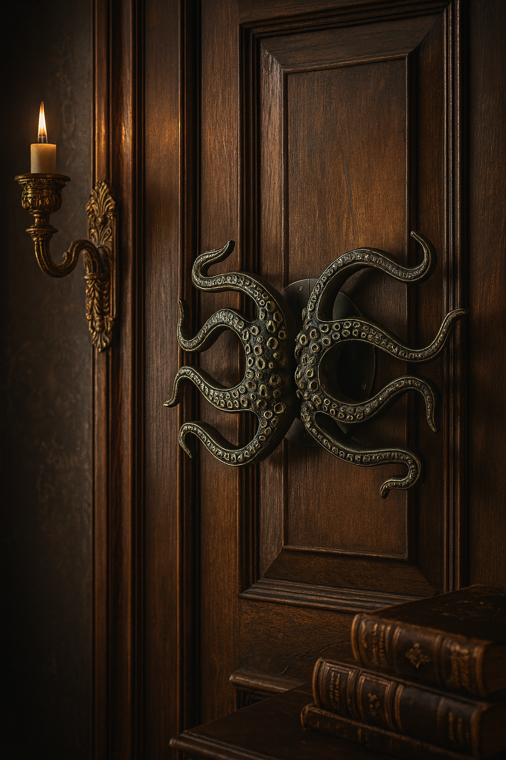 Ubud Glass – wholesale Knob/pull – Brass Octopus Door Handle – Solid Brass Entry Door Pull (Left or Right)21