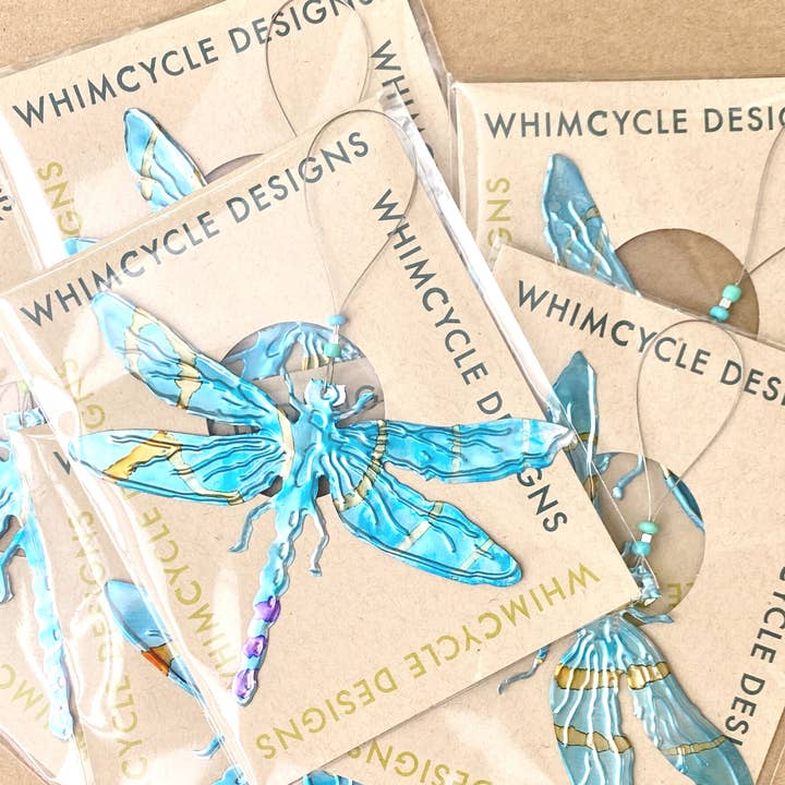 Seatree Studio - Wholesale Ornament - Dragonfly Ornament - Upcycled Aluminum3
