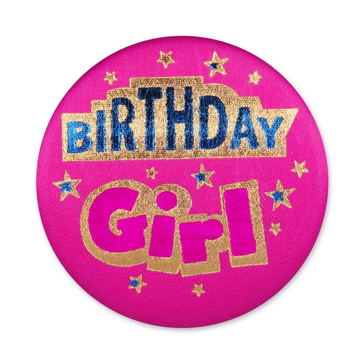 Birthday Girl Satin Button BN100 for wholesale by Beistle