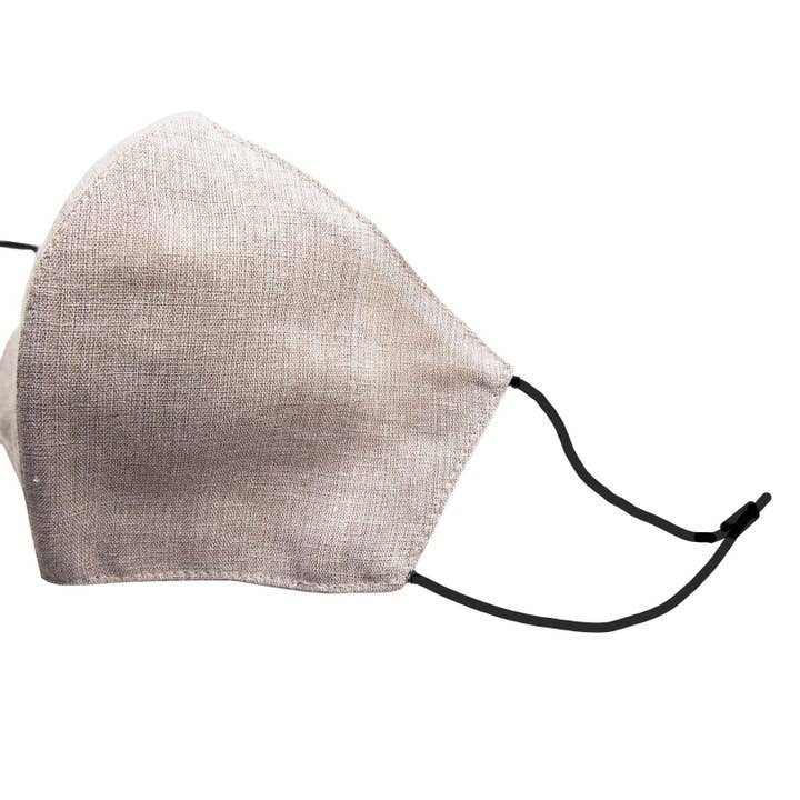 Fridaze - Wholesale Protective Face Mask/Shield - Children Linen Mask - Sand1