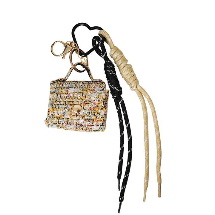AMORINO SRL - Wholesale Keychain - Women's - TWEED BAG CHARM KEYCHAIN1