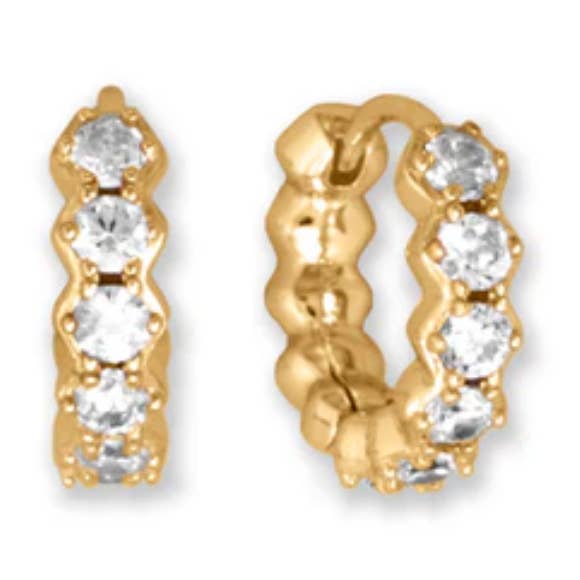 Brincos de Argola CZ por atacado de Nautically Northern