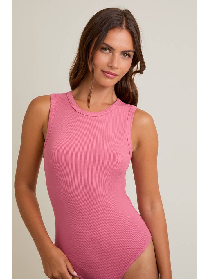 LE LIS - Wholesale Bodysuit - Women's - ROUND NECK SLEEVELESS BODYSUIT13