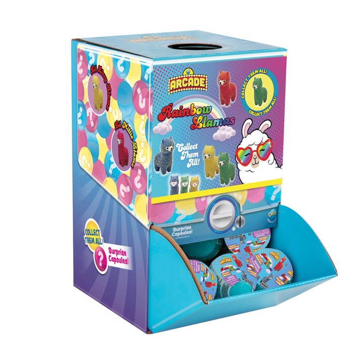 Orb Toys - Wholesale Toy Set - Kids - ORB Arcadeâ„¢ Capsules RainboLlama
