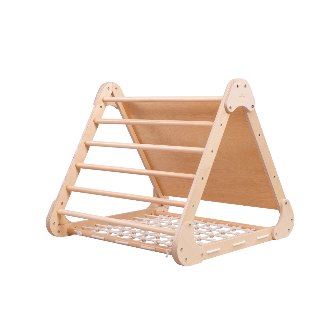 milin - Wholesale Wood Toy - Kids - Triple Climber Triangle 3in1, wooden indoor activity8