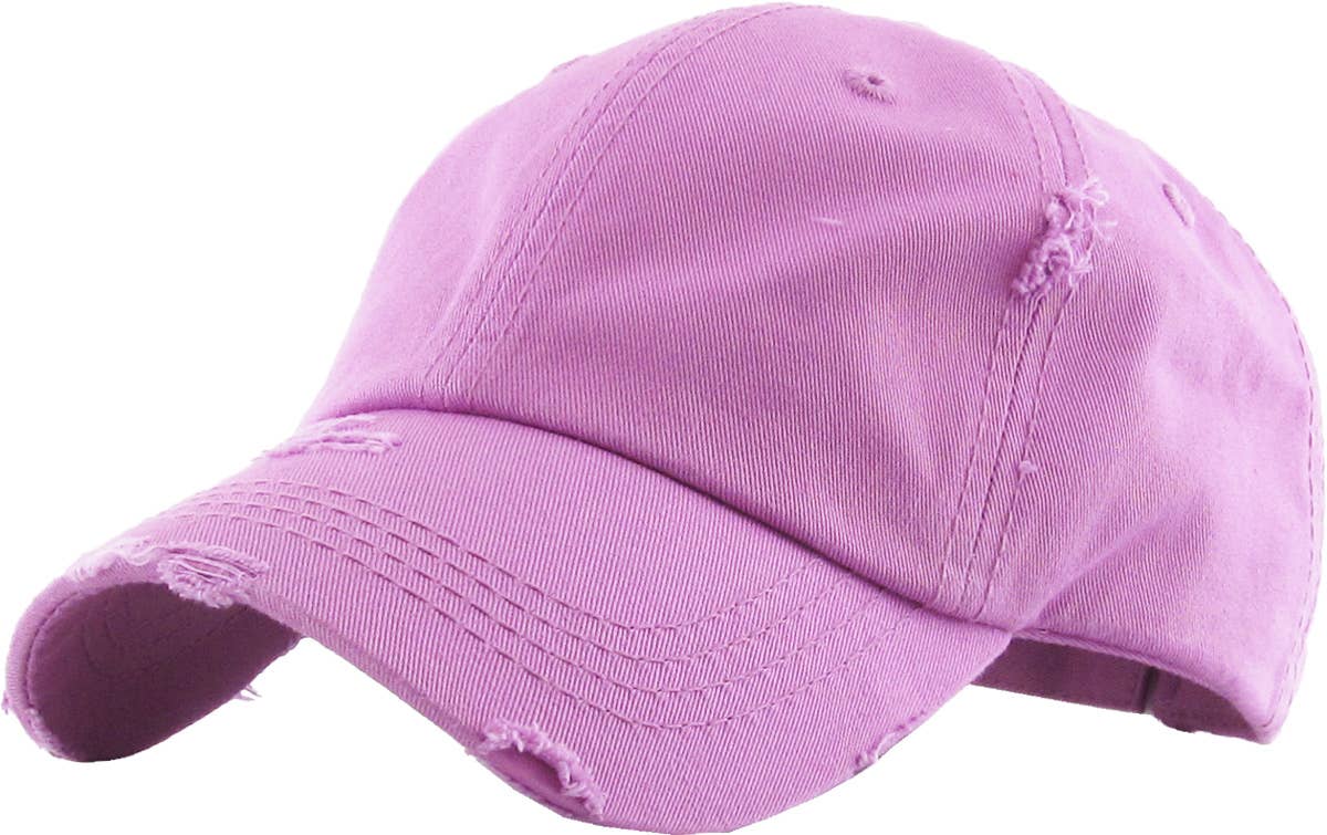 KBETHOS - Wholesale Ponytail Cap - Women's - Ponytail Washed Distressed Cotton Cap43