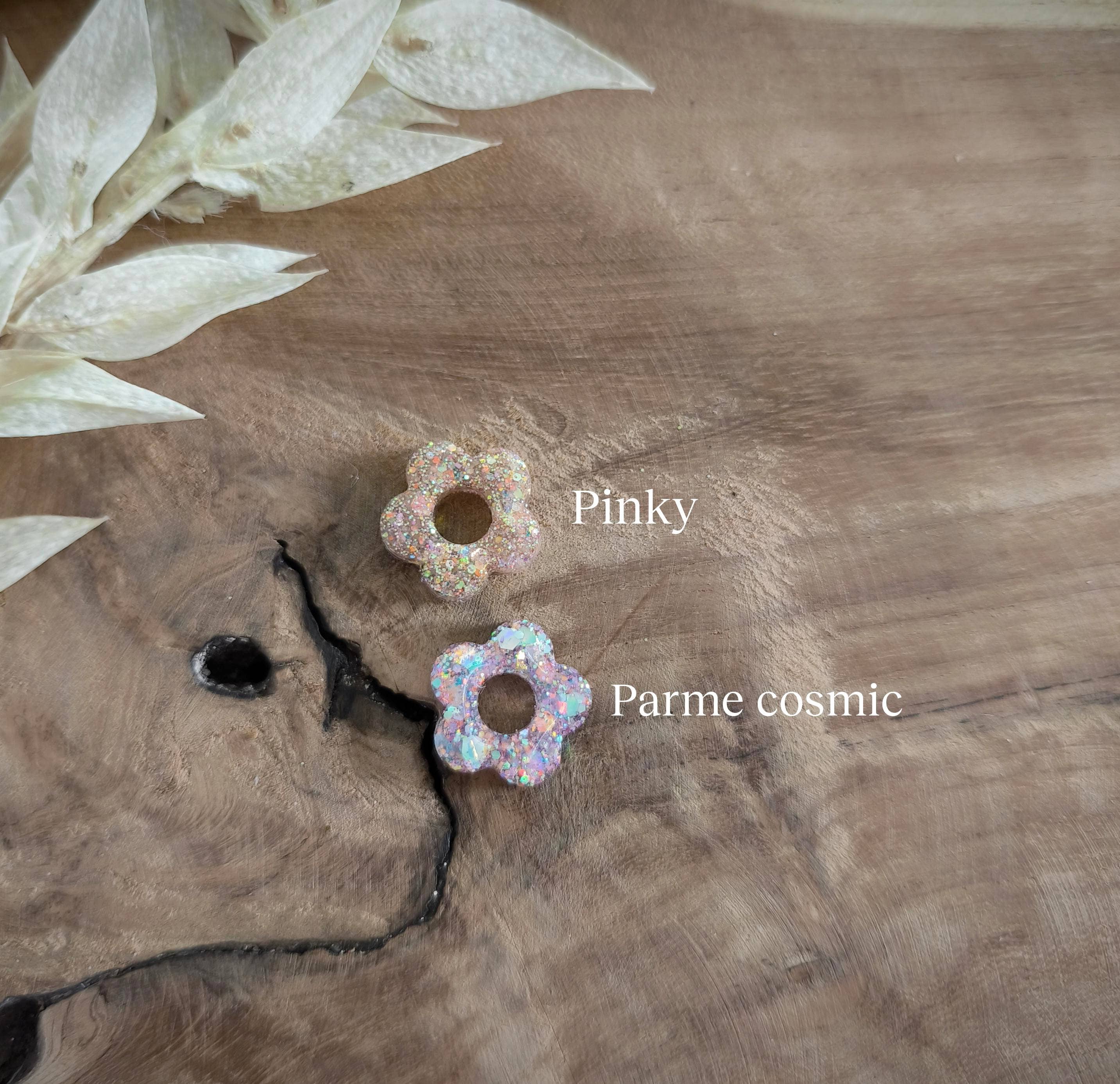 Les Noeuds de Maman - Vente Créoles - Boucles d'oreilles Flower (couleur au choix)1