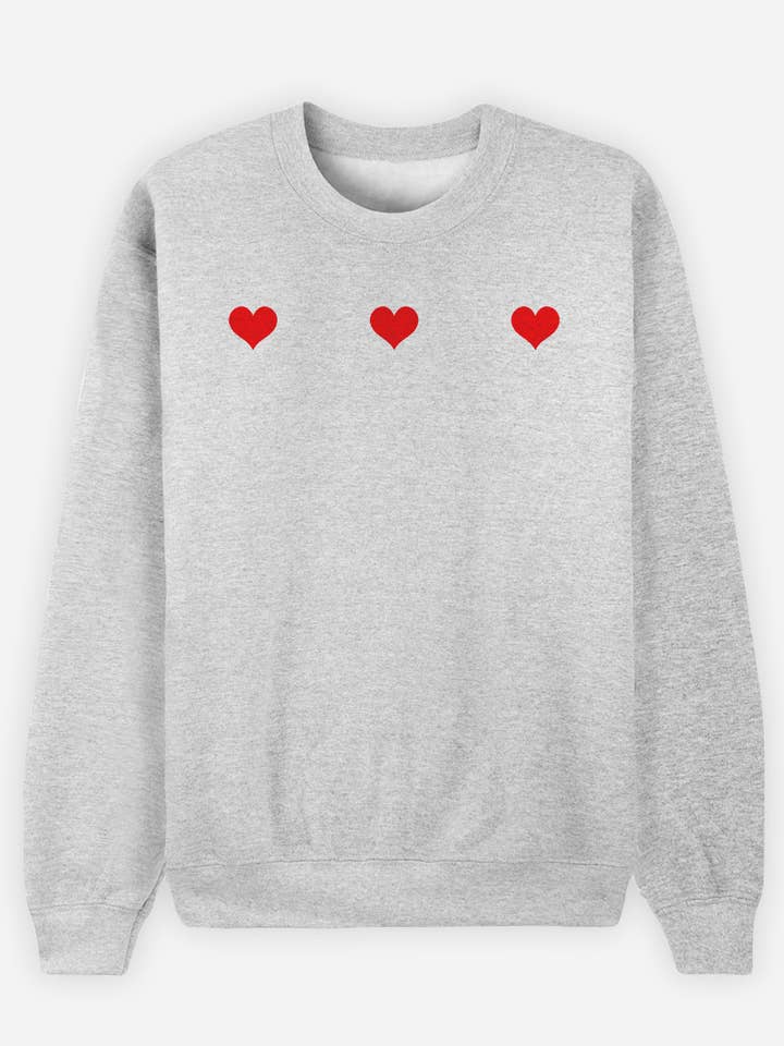TRE SMÅ HJÄRTAN GRÅ PORSLINSTRÖJA FÖR KVINNOR för wholesale av Wooop