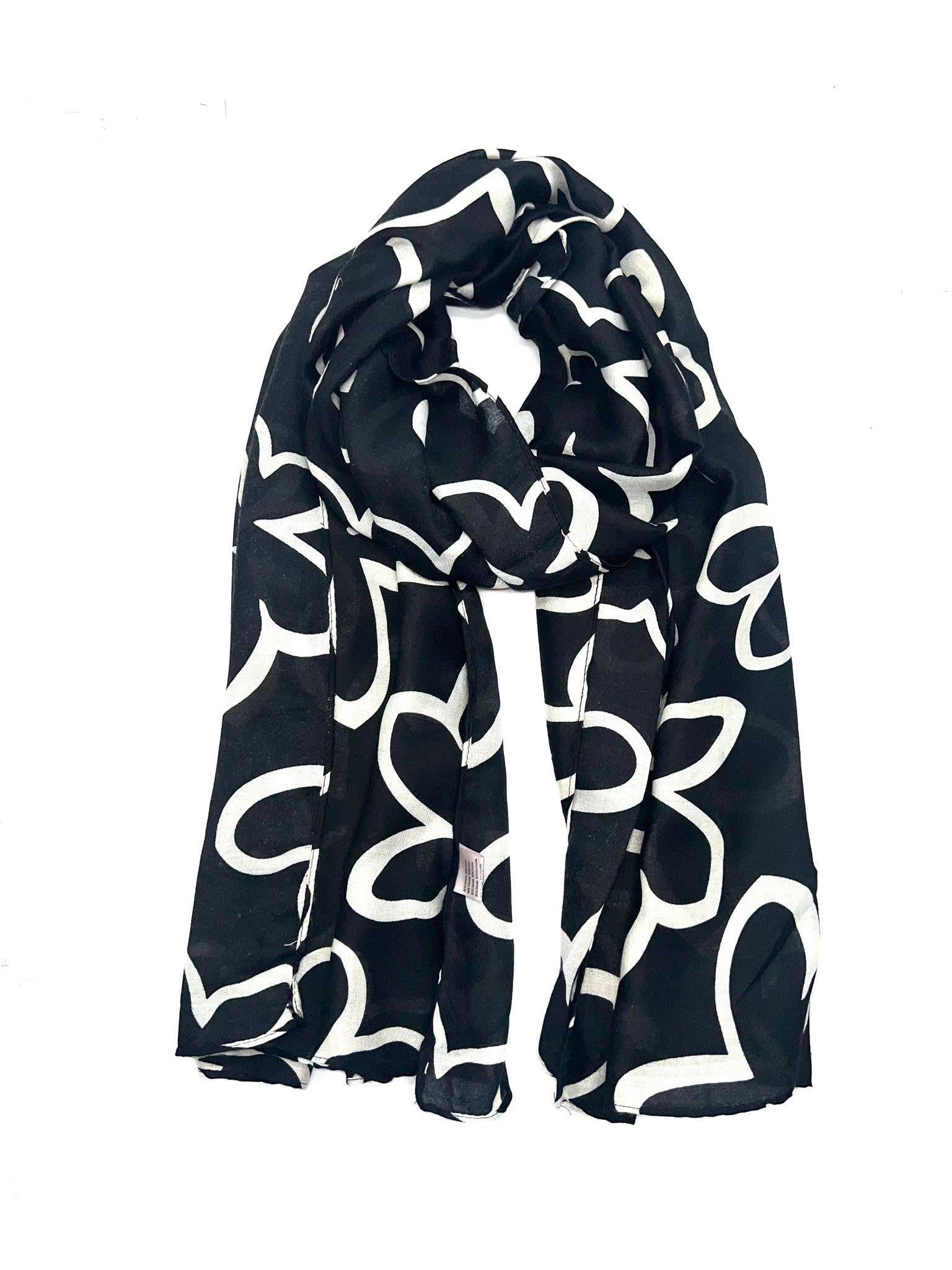 LINETA - Wholesale Scarf - Women's - HH-291 Scarf with large flower print pattern2