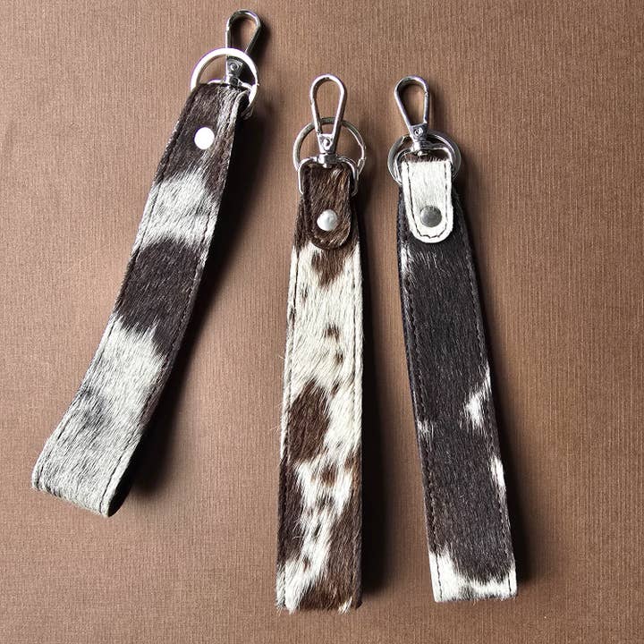 Ranchers Closet - Wholesale Keychain - Women's - Hair-on Western Long Keychain - Genuine Cowhide Keychain2