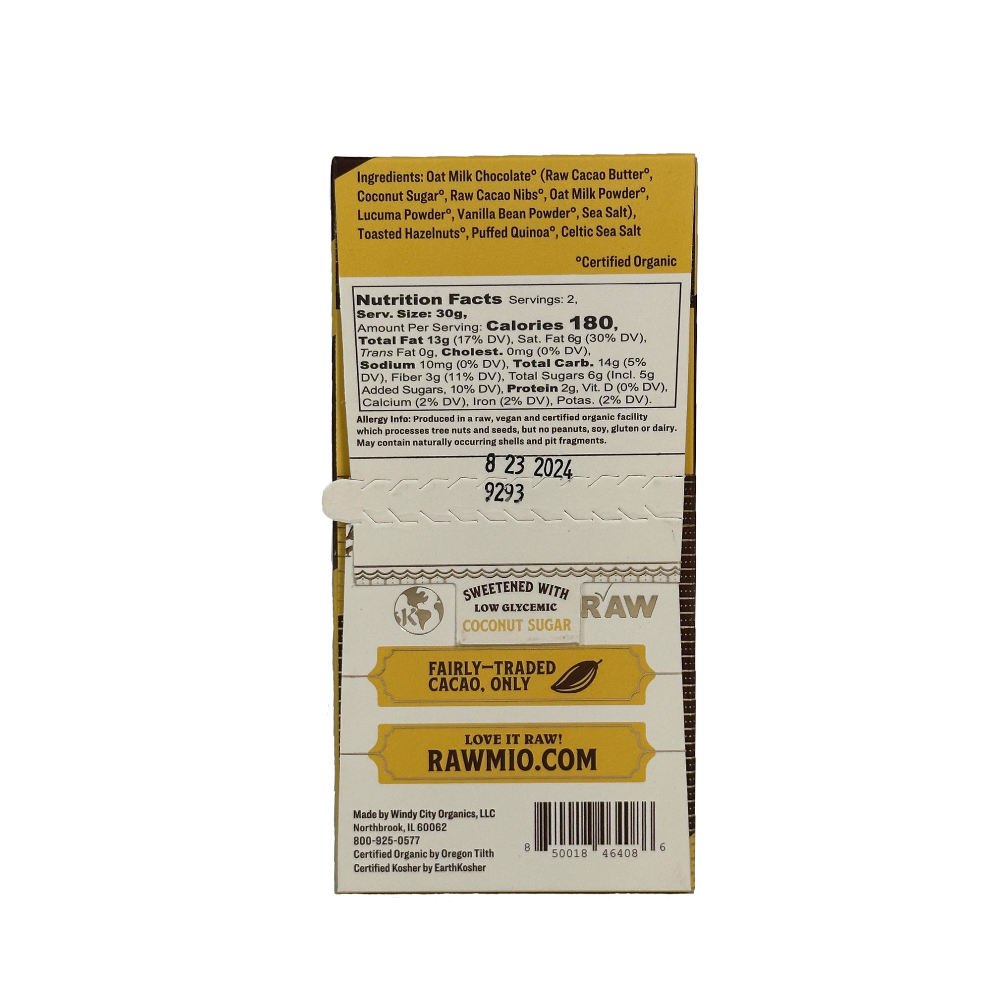 Windy City Organics - Wholesale Chocolate Bar - Hazelnut Quinoa Crunch Bark1