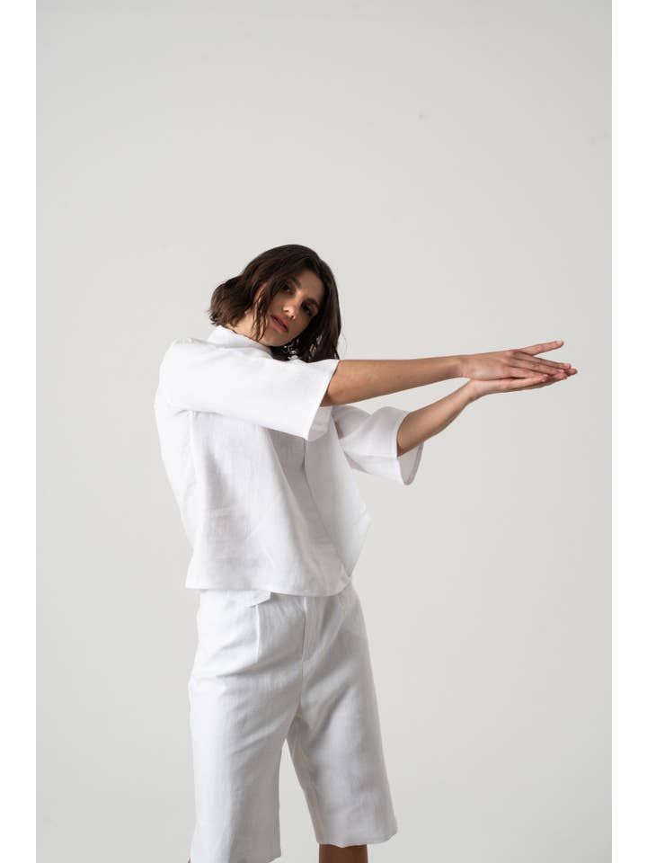 LUXMII - Wholesale Shorts – Women’s - Jager Bermuda Shorts White13