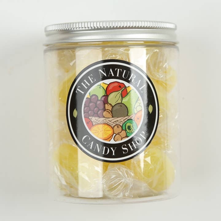 Natural Lemon Sherbet Candy jar 170g for wholesale by The Original Candy Company