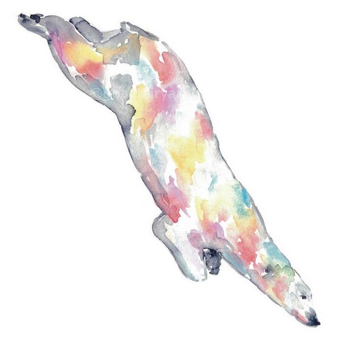 Goodfairyart - Wholesale Gallery Wall Set - Set of 3 Polar Bear Watercolor Painting Print