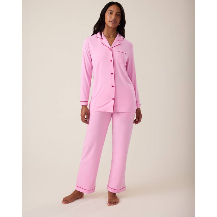 Holiday Colors Clea Bamboo Long Sleeve Pajama Set for wholesale by Kindred Bravely