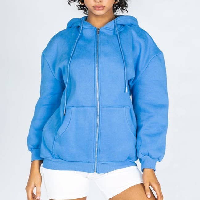 HIDDENBRAND - Wholesale Hoodie - Women's - Zip up oversized hoodie27