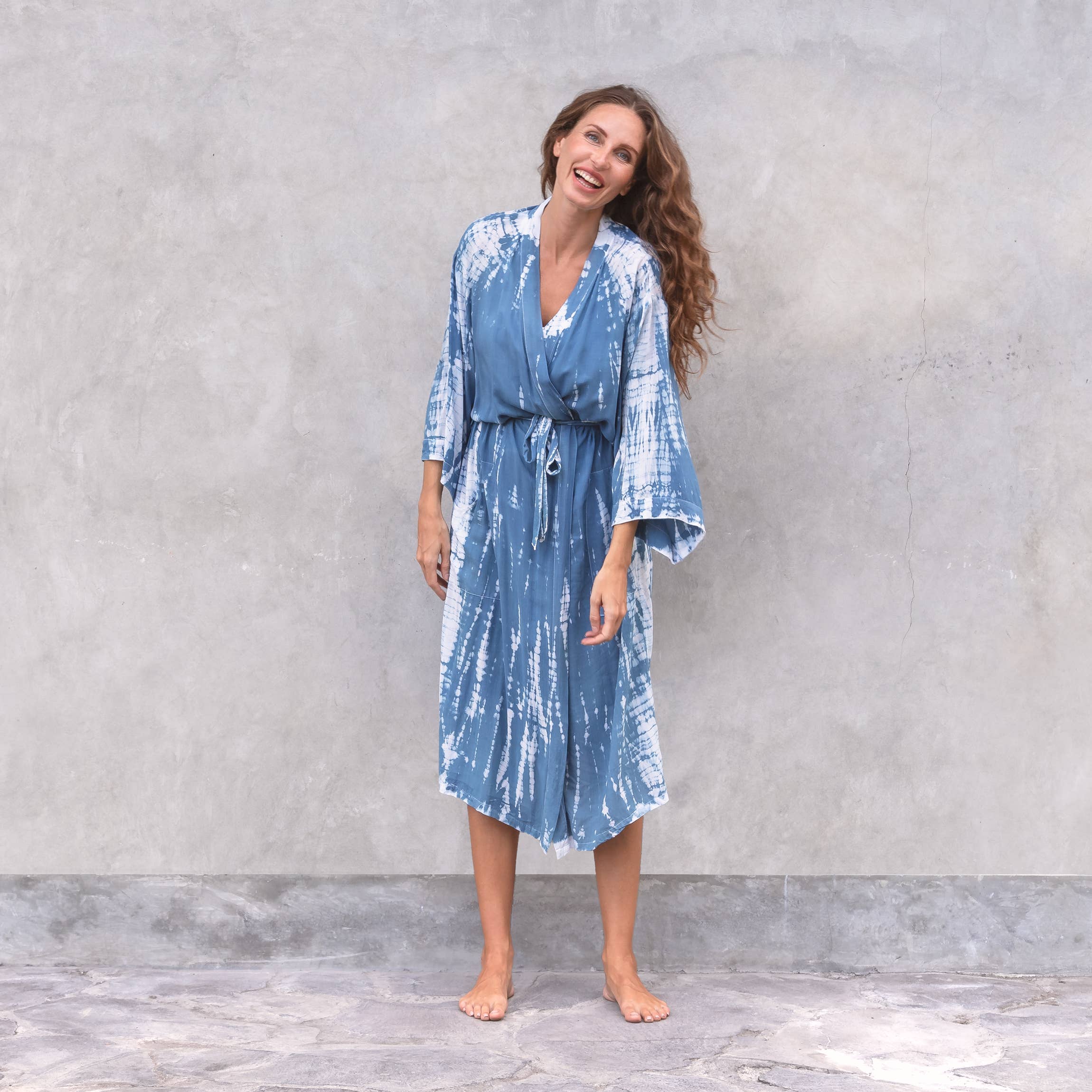 Jaya – Engroshandel Kimono - Dame – Satya kimono - begrænset udgave, Jaya unik, håndfarvet i Bali2