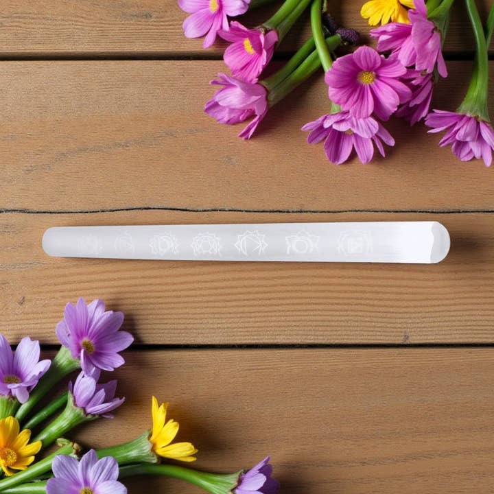 Selenite - Chakra Massage Wand for wholesale by Earths Elements Wholesale