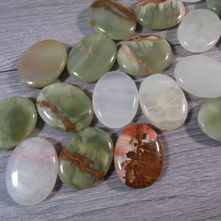 Keystone Crystals - Wholesale Spiritual Stone/Crystal - Gemstone Palm Stones 45mm – Bulk Crystal Supplies