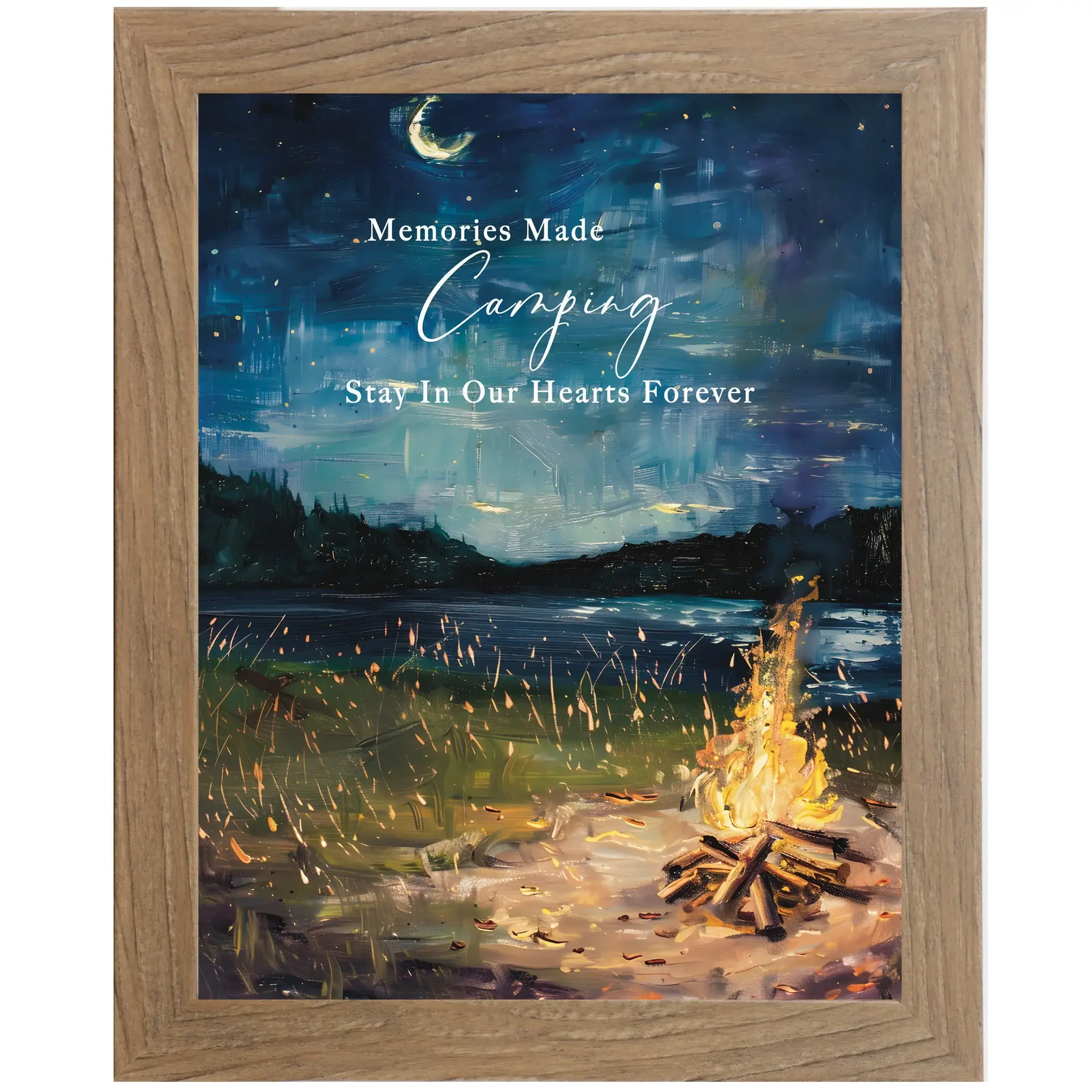 Summer Snow Art - Wholesale Art Print - Memories Made Camping Stay In Our Hearts Forever Art2