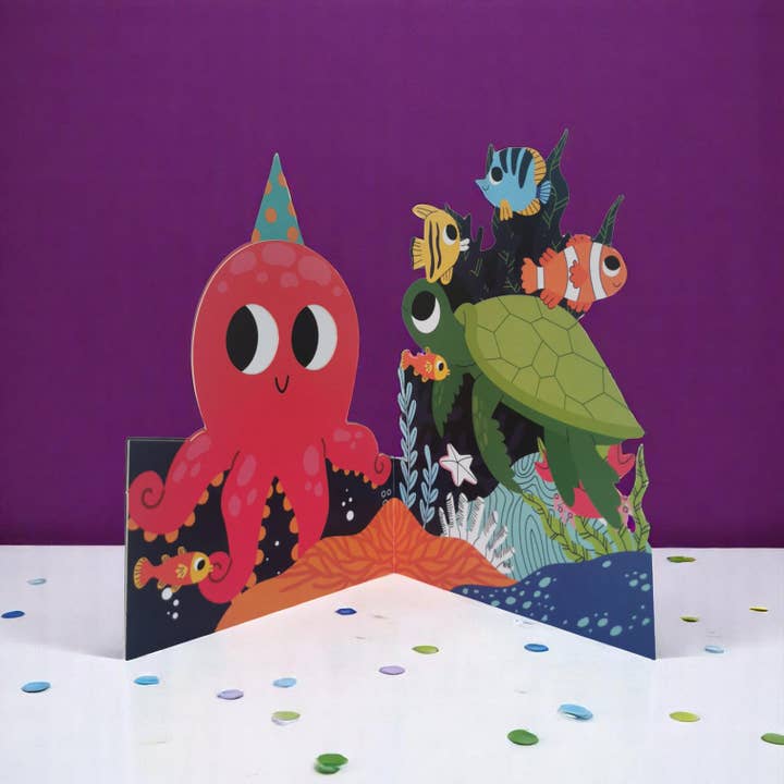 Alljoy Design - Wholesale Birthday Card - WB016 - Octopus (6 cards)1