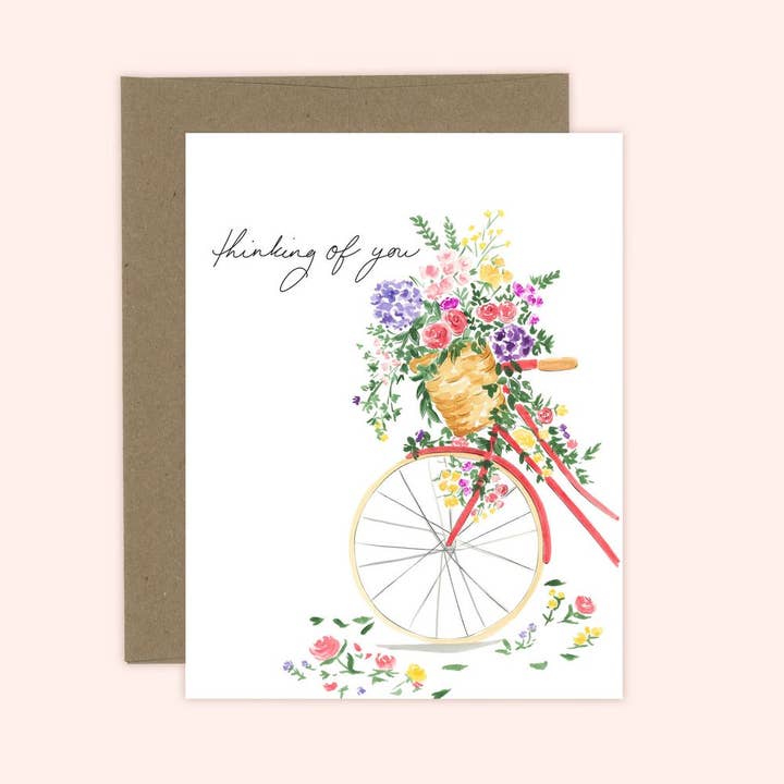 Almeida Illustrations - Wholesale Sympathy Card - Thinking of You Floral Sympathy Card