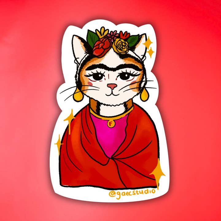 Autocollant Frida Kahlo pour la vente par Gaec Studio