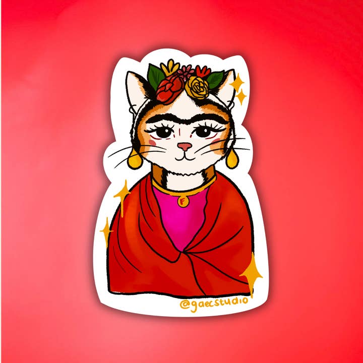 Autocollant Frida Kahlo pour la vente par Gaec Studio