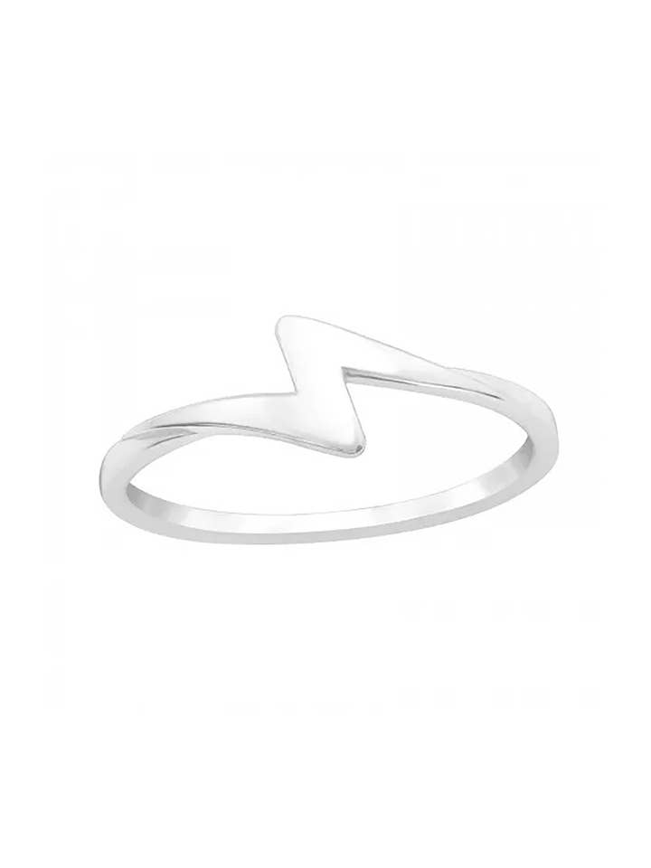 Sterling Silver Lightning Bolt Ring - SS for wholesale by Zoey Simmons