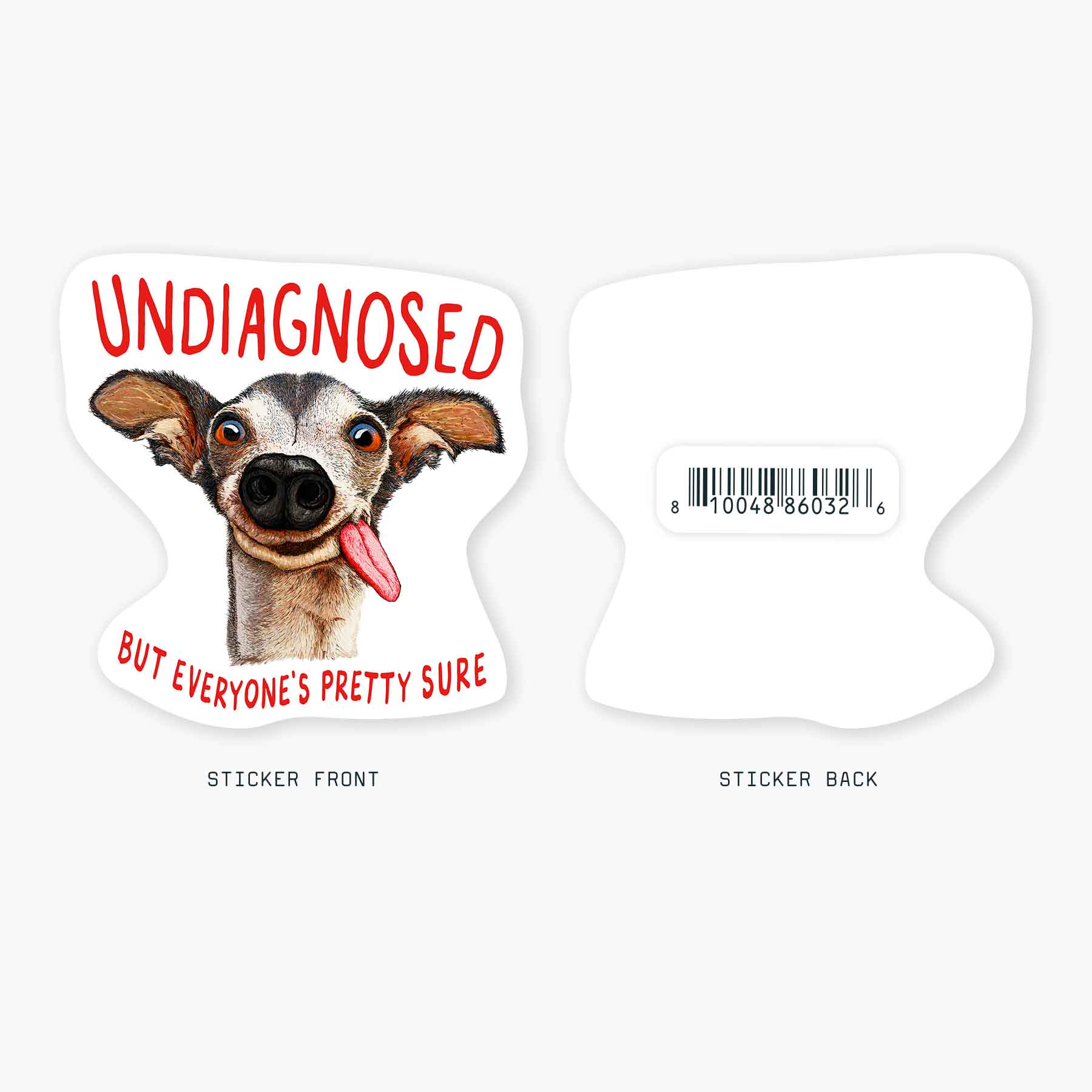 Nice Enough Stickers - Wholesale Sticker - Ongediagnosticeerd - 3" Kunststicker1