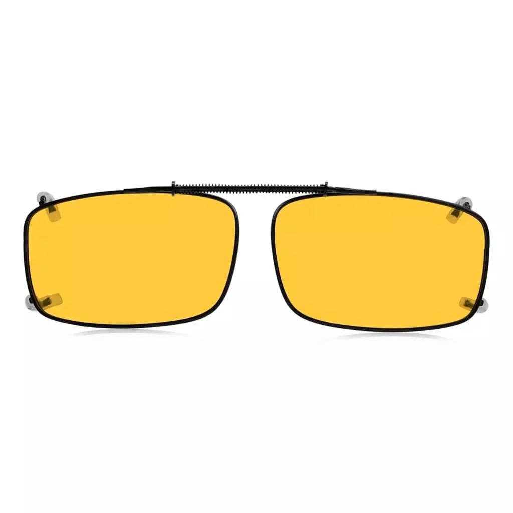 Yellow Polarized Night Vision Driving Clip-on Glasses C63 (52MMx33MM) for wholesale on Faire0