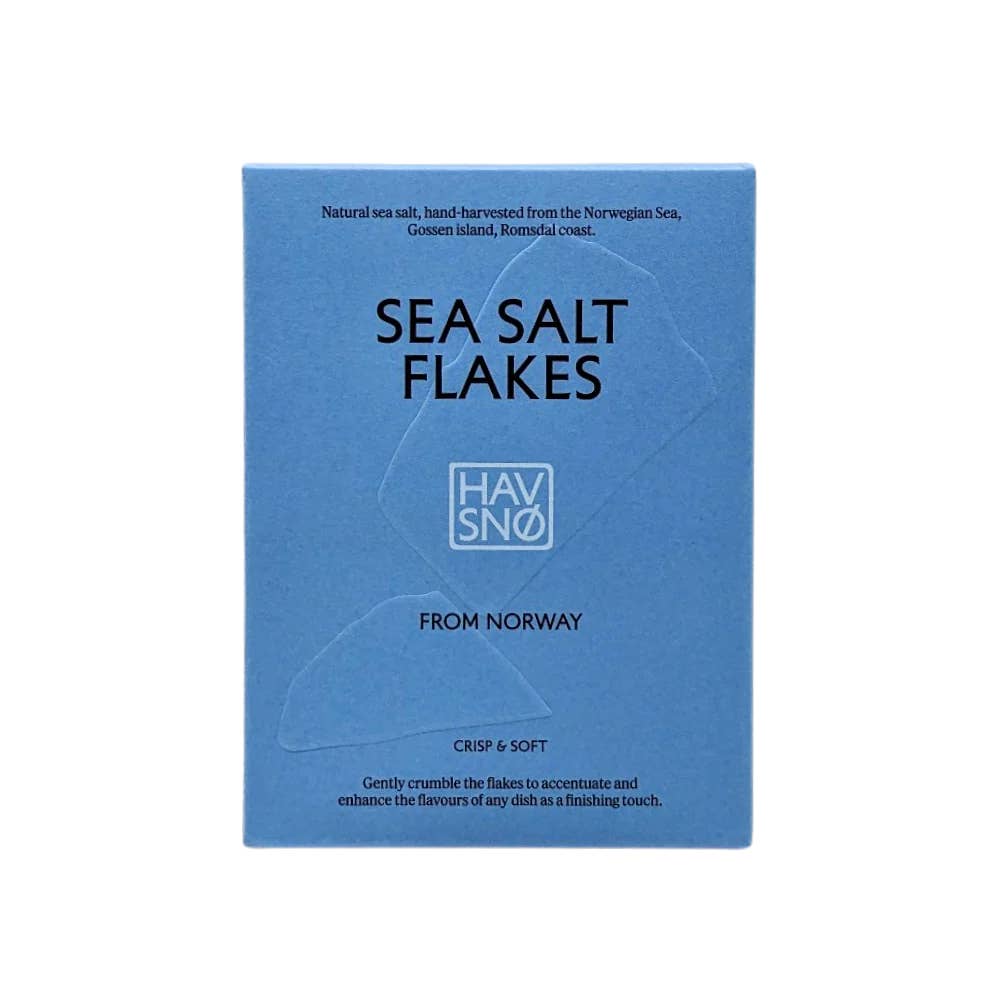Havsnø Norwegian Sea Salt - Wholesale Salt - Havsnø Norwegian Sea Salt Flakes 175g box