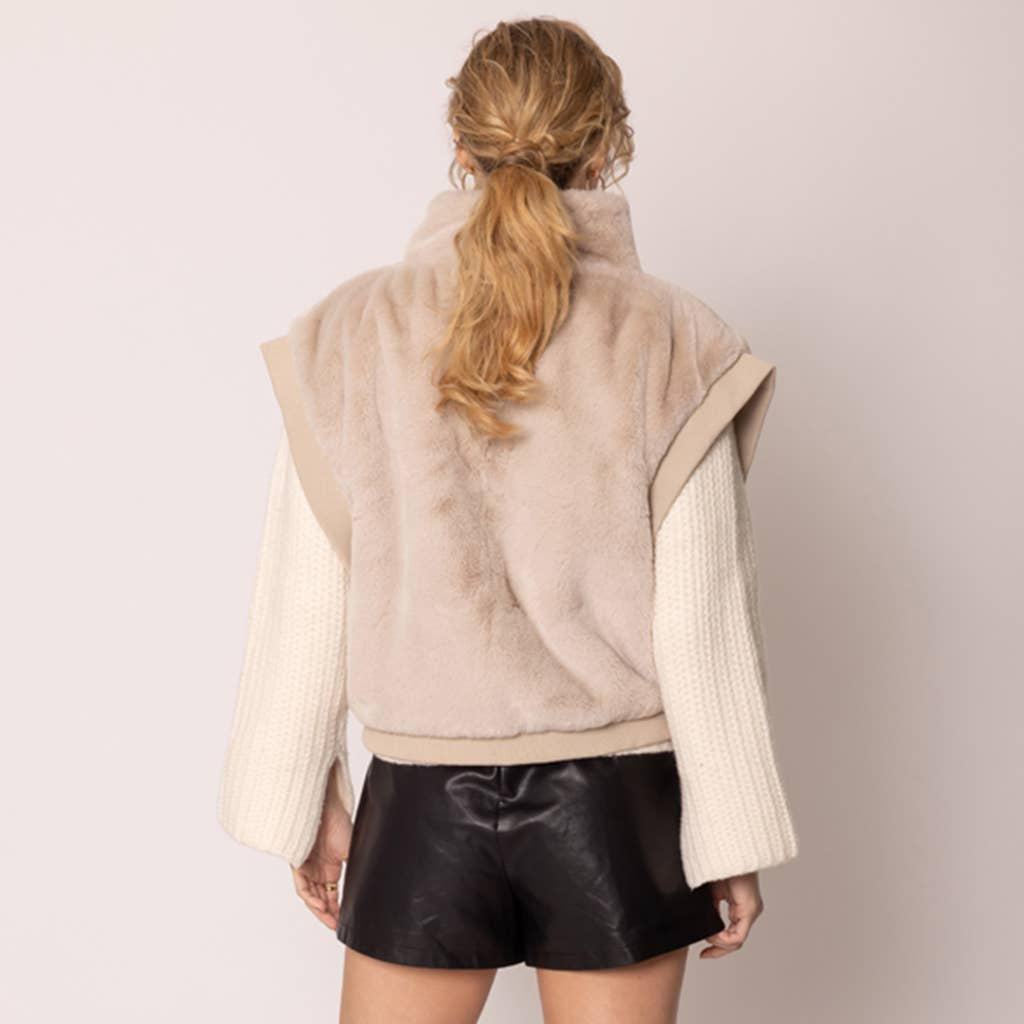 Fashion City - Venta al por mayor Chaleco de abrigo - Mujer - Chaleco cálido y acogedor de piel suave para la moda de otoño-invierno5