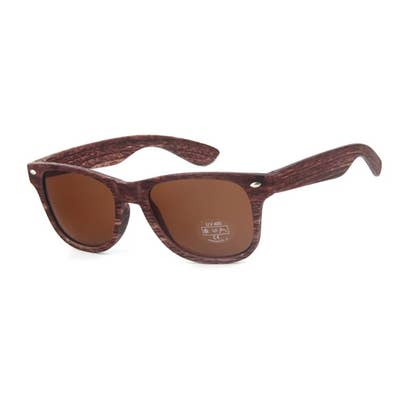Gypsy Rose - Venta al por mayor Gafas de sol - Unisex - Gafas de sol Wood Grain Wayfarer
