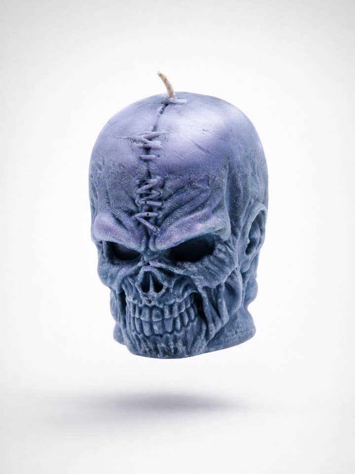 Vela de Soja com Pilar de Caveira Costurada por atacado de Ignite Candles