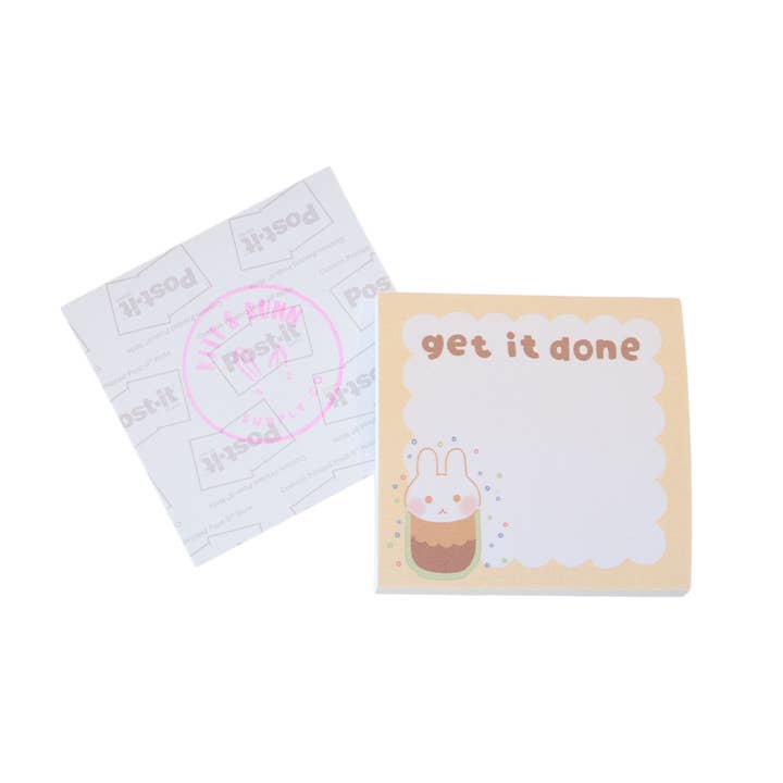 Bloco de Notas Adesivas Espresso Bunny 'Faz o Trabalho' por atacado de Kitt & Bunn Supply Co.