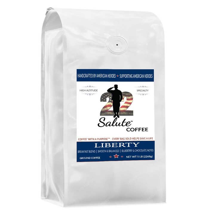 22 Salute Coffee 'With a Purpose' Liberty Breakfast Blend for wholesale by 22 Salute Coffee