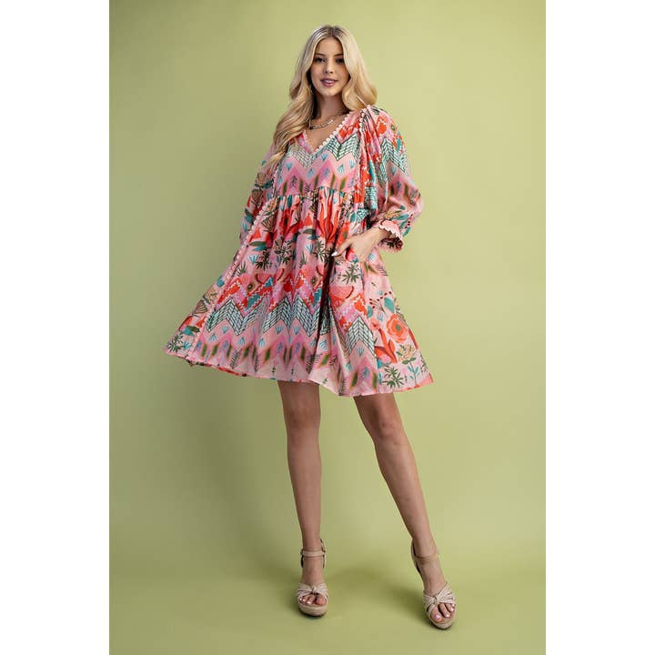 STYLE USA - Wholesale Dress - Women's - Printed Dress10