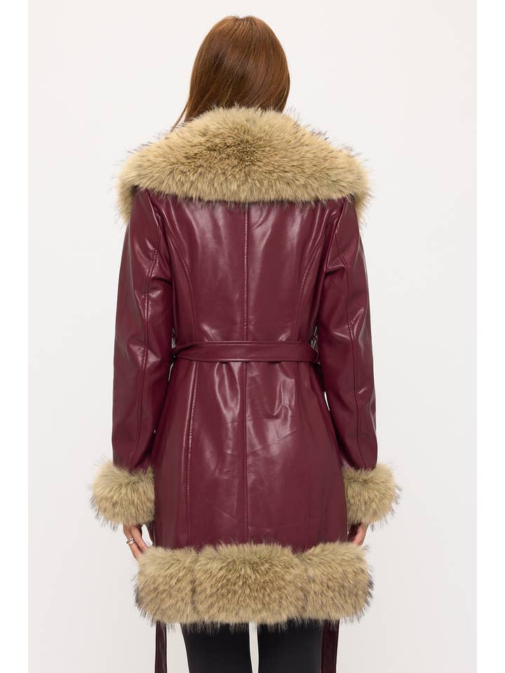 Coalition Apparel Inc – Engroshandel Pels-/kunstpelsfrakke - Dame – CLAPC0018: Boardwalk Luxe Kontrastfrakke6