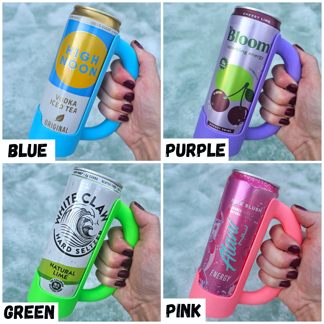 BD Lasers INC. - Wholesale Drink Huggers & Koozies - 12 oz Slim Can Holder Handle Redbull, Alani Nu, White Claw4