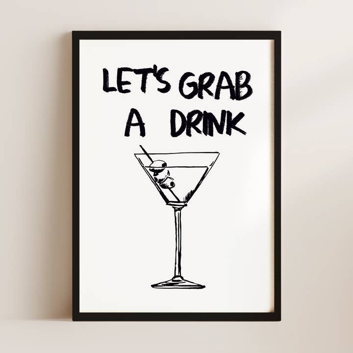 Stampa d'Arte da Parete "Prendiamoci un Drink" per la vendita all'ingrosso da parte di Alluvion