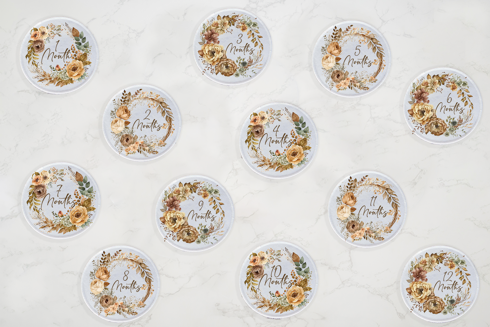 Grow With Me Baby Co - Wholesale Stuffed/Plush Toy - Kids & Baby - Baby Monthly Milestones, Elephant Stuffed Animal1