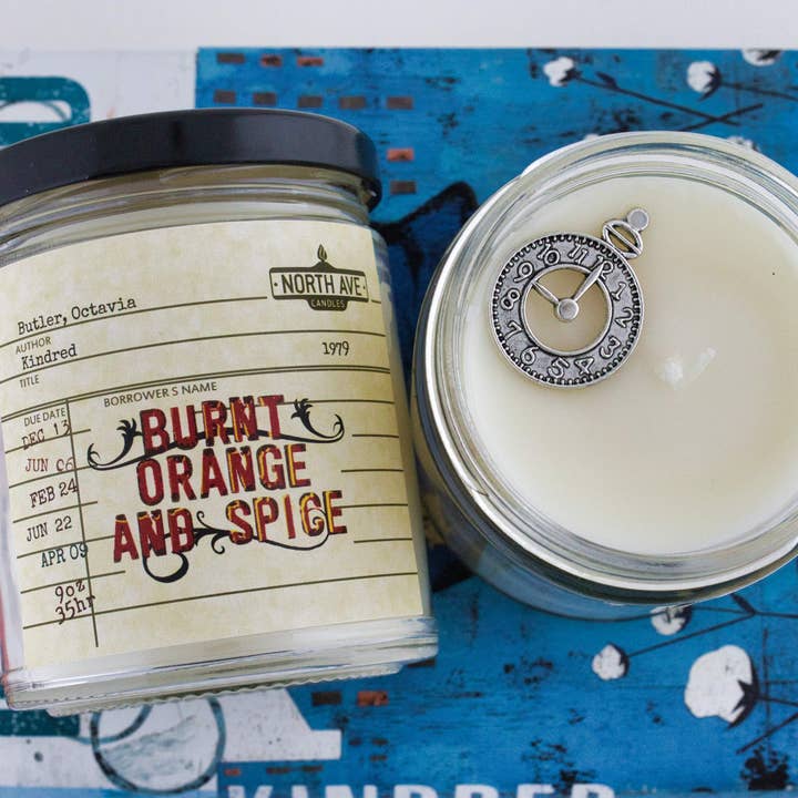North Ave Candles - Wholesale Jar/Filled Candle - Book Candle / Kindred / bookshop gift / Octavia Butler