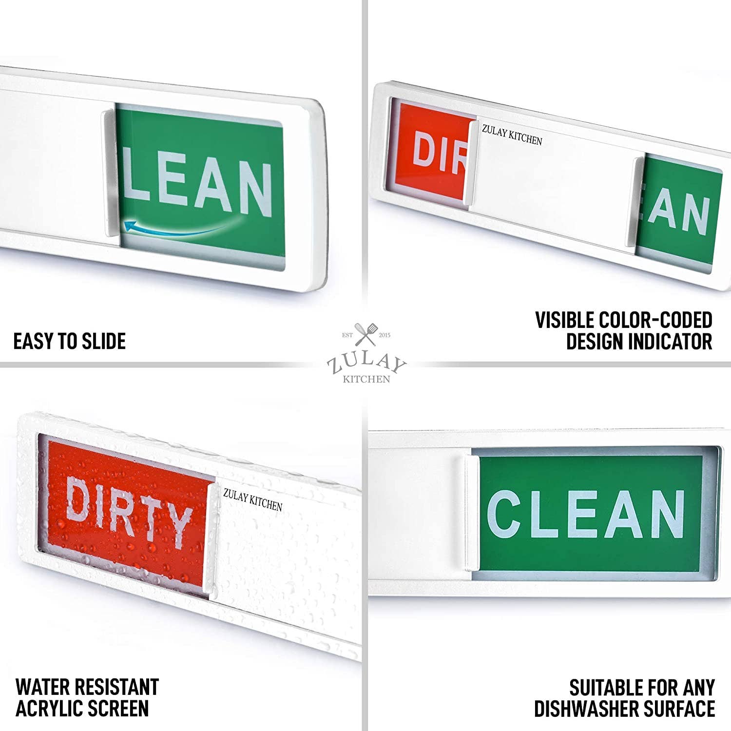 Zulay Kitchen – wholesale Magnet – Dishwasher Clean Dirty Magnet Sign27