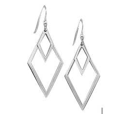 Pendientes de alambre de doble marquesa de ley para venta al por mayor de Kate Carr / PureNY Jewelry LLC