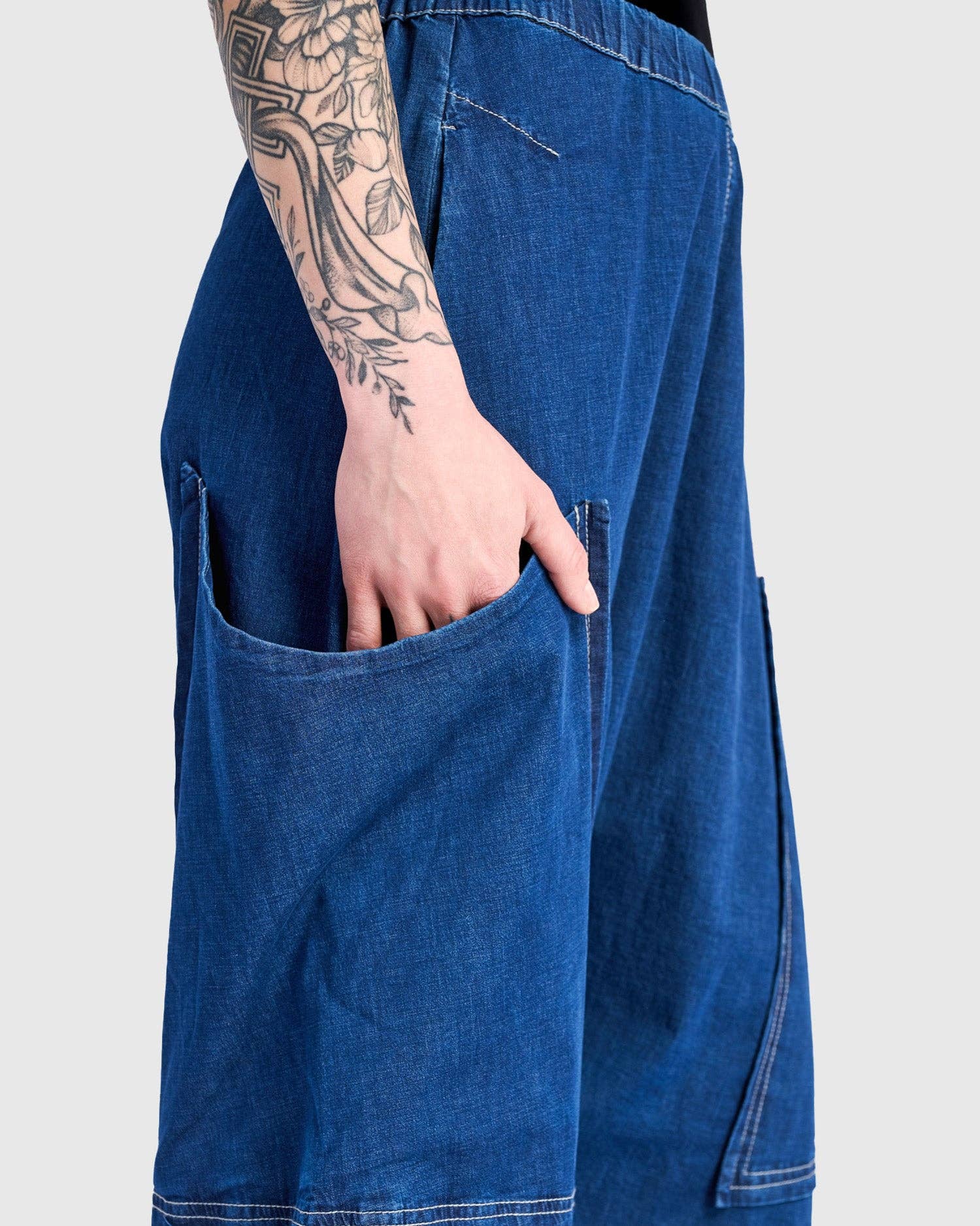 Ace Harem Pants, Denim for wholesale on Faire3