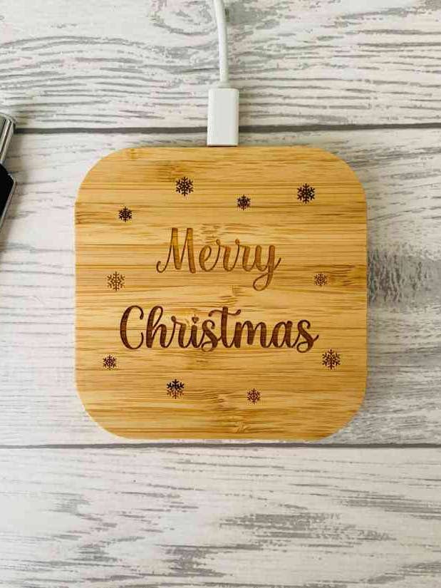 Personlig trådlös laddare - God Jul för wholesale av The Funky Deer
