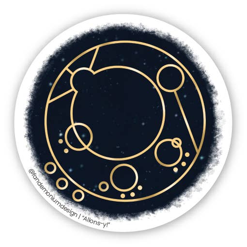 10th Doctor "Allons-y" Catchphrase Sticker for wholesale by Fandemonium Design