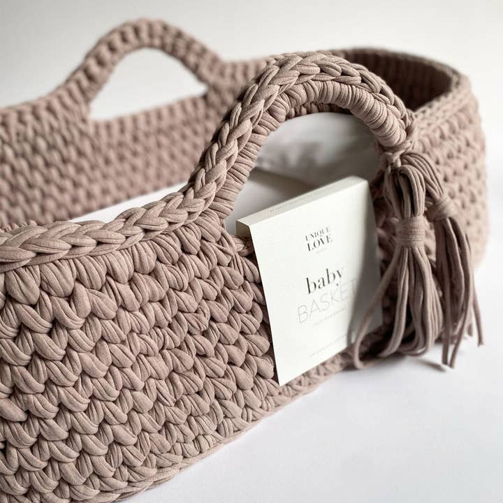 UNIQUE LOVE Design - Wholesale Bassinet - Baby - Baby basket | Warm taupe